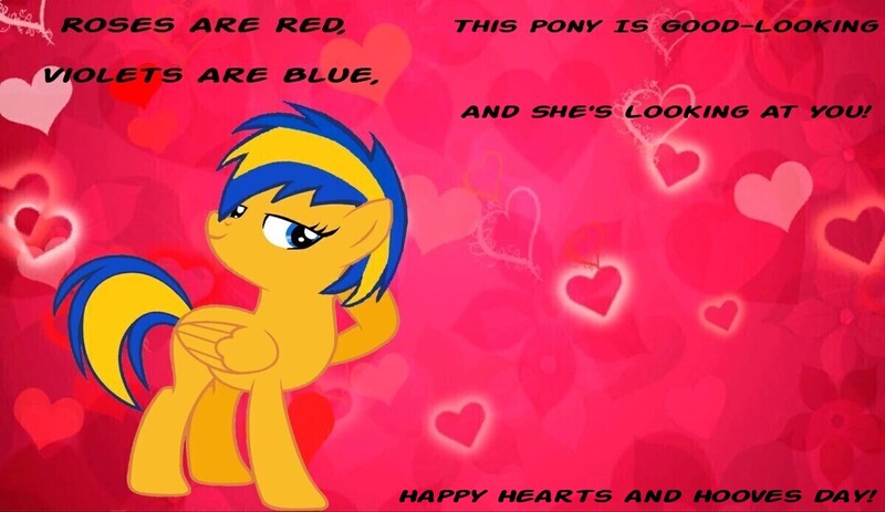 Size: 1200x694 | Tagged: safe, artist:mlpfan3991, derpibooru import, oc, oc:flare spark, pegasus, pony, female, hearts and hooves day, holiday, image, jpeg, valentine's day, valentine's day card