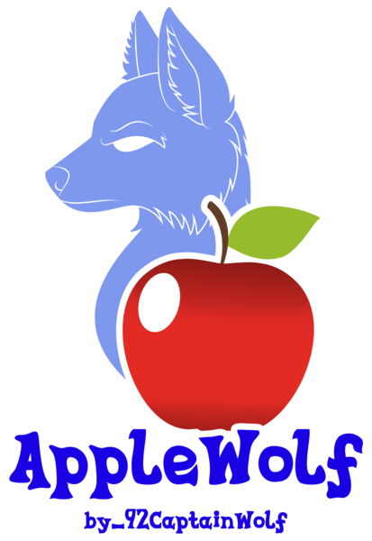 Size: 2033x2951 | Tagged: safe, artist:amgiwolf, derpibooru import, oc, oc:applewolf, unofficial characters only, wolf, apple, cutie mark, cutie mark only, food, image, no pony, png, simple background, transparent background