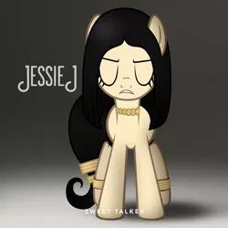 Size: 1280x1280 | Tagged: safe, alternate version, artist:aldobronyjdc, derpibooru import, ponified, pony, album, album cover, cover, image, jessie j, parody, png, ponified album cover, ponified celebrity, solo, sweet talker