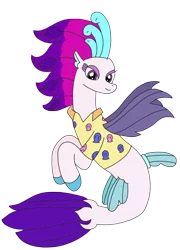 Size: 2355x3264 | Tagged: safe, artist:supahdonarudo, derpibooru import, queen novo, seapony (g4), my little pony: the movie, clothes, hawaiian shirt, image, png, shirt, simple background, transparent background
