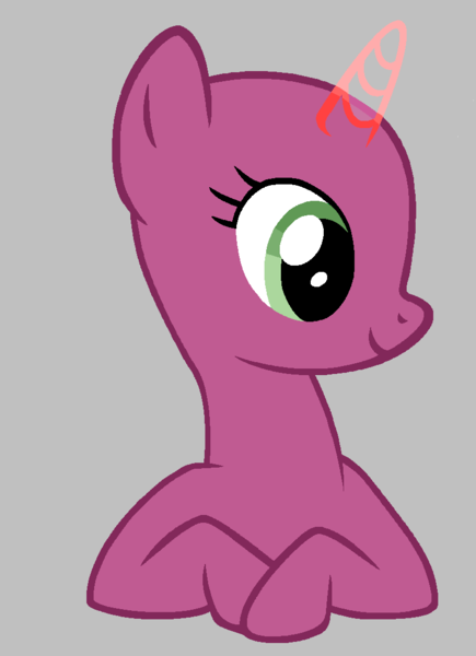 Size: 803x1107 | Tagged: safe, artist:diamondbellefan25, derpibooru import, pony, unicorn, family appreciation day, bald, base, eye contact, female, gray background, image, looking at each other, mare, png, simple background, smiling