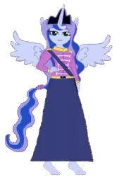 Size: 404x597 | Tagged: safe, artist:loomytyranny, derpibooru import, oc, oc:luna planet, alicorn, hybrid, equestria girls, 1000 hours in ms paint, anti revolution, barefoot, crown, equestria, feet, female, french lover, image, jewelry, monarch, monarchy, moon, png, ponytail, regalia, sister, wings