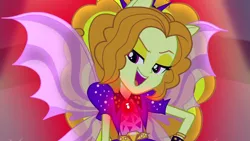 Size: 1920x1080 | Tagged: safe, derpibooru import, screencap, adagio dazzle, equestria girls, rainbow rocks, cropped, evil, glowing pendant, image, png, solo