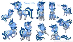 Size: 1800x1050 | Tagged: safe, artist:champion-of-namira, derpibooru import, oc, oc:solarlith, pony, unicorn, armor, chibi, female, image, mare, png, solo