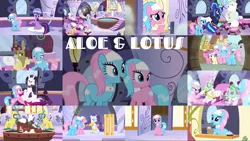 Size: 1960x1104 | Tagged: safe, derpibooru import, edit, edited screencap, editor:quoterific, screencap, aloe, alula, bulk biceps, fluttershy, lotus blossom, lucky clover, matilda, meadow song, pluto, princess celestia, princess luna, rarity, ruby pinch, spike, twilight sparkle, twilight sparkle (alicorn), yona, alicorn, dragon, earth pony, pony, unicorn, yak, a friend in deed, applejack's "day" off, between dark and dawn, castle sweet castle, dragon dropped, filli vanilli, green isn't your color, rarity's biggest fan, she's all yak, slice of life (episode), spoiler:interseason shorts, 80s princess luna, alternate hairstyle, crying, duo, duo female, eyes closed, female, filly, image, mouth hold, mud mask, open mouth, png, punklestia, tears of joy, teeth, trio, trio female, wiping tears