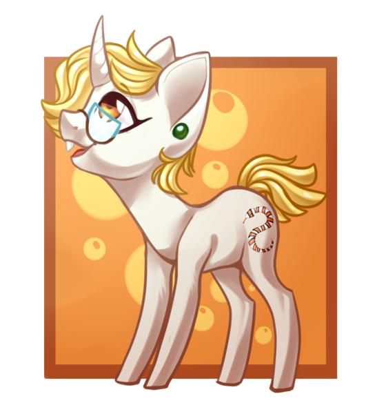 Size: 1510x1705 | Tagged: safe, artist:helemaranth, derpibooru import, oc, unofficial characters only, pony, unicorn, ear piercing, horn, image, looking up, open mouth, piercing, png, simple background, smiling, solo, transparent background, unicorn oc