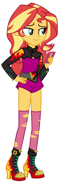Size: 1024x3136 | Tagged: safe, artist:emeraldblast63, artist:sapphiregamgee, derpibooru import, sunset shimmer, equestria girls, boots, clothes, female, image, iphone, jacket, leather jacket, png, shoes