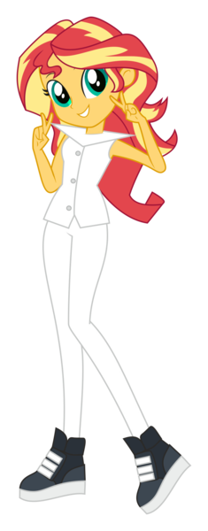 Size: 627x1604 | Tagged: safe, artist:spidey-gamer-crack, derpibooru import, sunset shimmer, equestria girls, clothes, cosplay, costume, crash bandicoot, image, megumi bandicoot, png, simple background, solo, transparent background