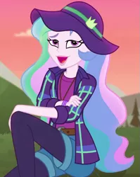 Size: 541x681 | Tagged: safe, derpibooru import, screencap, princess celestia, equestria girls, equestria girls series, the road less scheduled, the road less scheduled: celestia, spoiler:eqg series (season 2), cropped, image, looking at you, png, principal celestia, solo