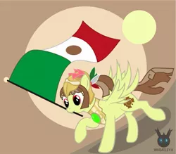 Size: 681x596 | Tagged: safe, artist:wheatley r.h., derpibooru import, oc, oc:tailcoatl, ponified, unofficial characters only, pegasus, pony, derpibooru exclusive, female, happy, image, jpeg, mare, mexican flag, mexico, mouth hold, nation ponies, pegasus wings, raised hoof, running, september 16th, simple background, smiling, solo, spread wings, traditional art, vector, watermark, wings
