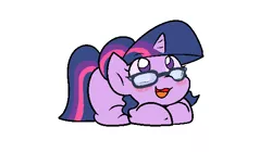 Size: 600x335 | Tagged: safe, artist:zutcha, derpibooru import, sci-twi, twilight sparkle, ponified, pony, unicorn, equestria girls, blushing, cute, equestria girls ponified, female, glasses, hair bun, image, mare, open mouth, png, ponyloaf, simple background, solo, twiabetes, unicorn sci-twi, white background