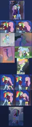 Size: 1000x3940 | Tagged: safe, artist:carnifex, derpibooru import, fluttershy, rainbow dash, tank, bird, cat, cockatoo, dog, rabbit, equestria girls, animal, barefoot, bed, bedroom, blanket, blushing, cardigan, clothes, comic, crying, cuddling, cute, dashabetes, feet, female, flutterdash, fluttershy's cottage, foot fetish, footsie, hairband, hoodie, hug, image, jeans, jpeg, kissing, laughing, lesbian, overalls, pajamas, pants, ponytail, protecting, shipping, shoes, shorts, shyabetes, sneakers, socks, spooning, stuffed animals, suspenders, toy, trophy, wondercolts, younger