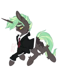 Size: 1920x2524 | Tagged: safe, artist:nightingalewolfie, derpibooru import, oc, oc:aaron limestone, pony, unicorn, clothes, image, male, png, simple background, solo, stallion, suit, transparent background