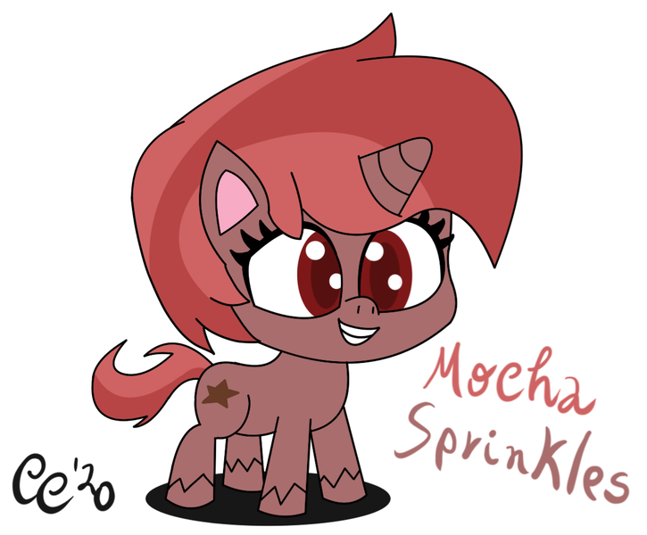 Size: 1186x982 | Tagged: safe, artist:carloscreations, derpibooru import, oc, oc:mocha sprinkles, pony, unicorn, my little pony: pony life, digital art, image, png, tablet drawing