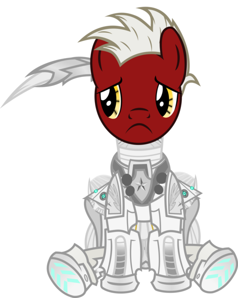 Size: 7777x9746 | Tagged: safe, artist:lincolnbrewsterfan, derpibooru import, oc, oc:lighthooves, unofficial characters only, cyborg, earth pony, pony, fallout equestria, fallout equestria: project horizons, absurd resolution, cute, cyberpunk, dart launcher, derpibooru exclusive, fanfic art, image, level 4.5 (light model) (project horizons), lightdorable, male, png, sad, sadorable, simple background, sitting, solo, stallion, transparent background, vector