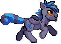 Size: 204x147 | Tagged: safe, artist:avui, derpibooru import, oc, oc:song glow, animated, gif, image, pixel animation, pixel art, run cycle, running, solo