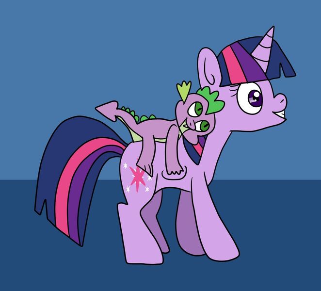 Size: 1280x1160 | Tagged: safe, artist:platinumdrop, derpibooru import, spike, twilight sparkle, dragon, pony, unicorn, dragons riding ponies, image, jpeg, request, riding, spike riding twilight, unicorn twilight