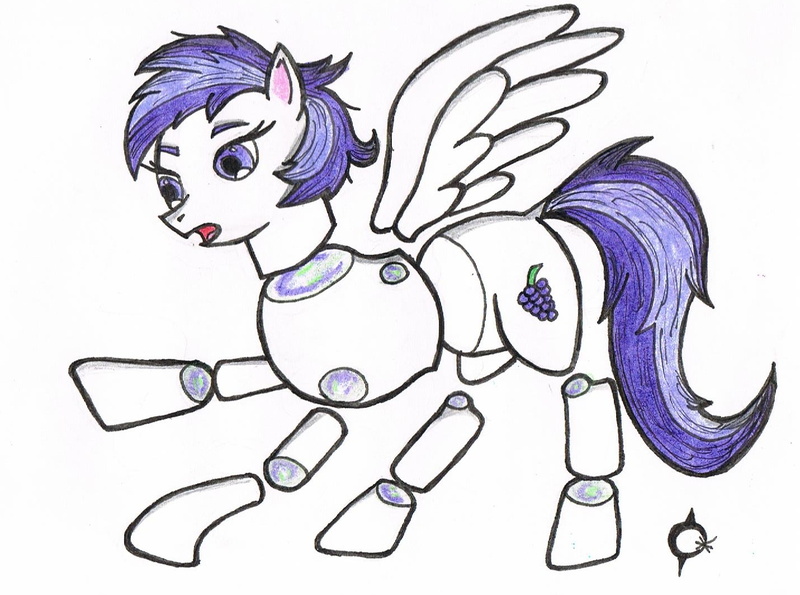 Size: 1431x1065 | Tagged: semi-grimdark, artist:assertiveshypony, derpibooru import, sugar grape, pegasus, pony, decapitated, dismemberment, drawing, female, image, jpeg, modular, not dead, simple background, traditional art, white background