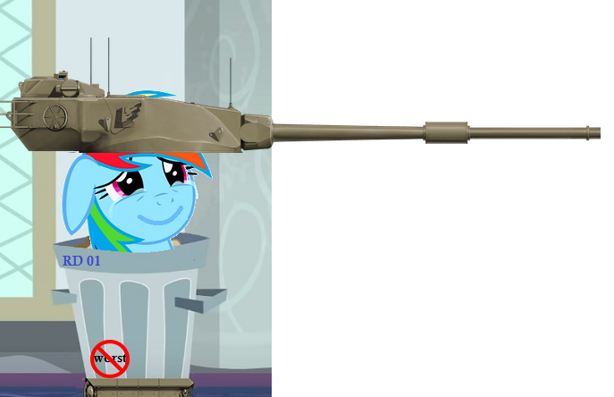 Size: 687x444 | Tagged: safe, derpibooru import, edit, edited screencap, screencap, rainbow dash, 1000 hours in ms paint, image, op is a swan, png, tank (vehicle), wat