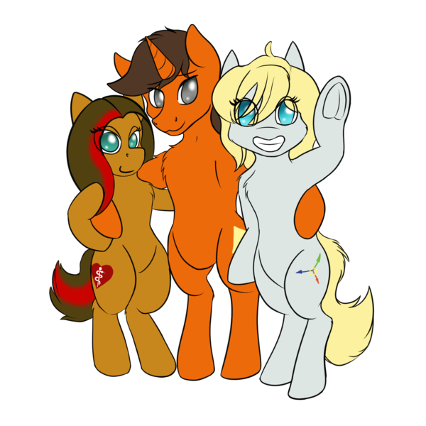 Size: 1500x1500 | Tagged: safe, artist:darnelg, derpibooru import, oc, oc:rafale, oc:scroll scribe, oc:valorie, unofficial characters only, derpibooru community collaboration, 2021 community collab, image, png, simple background, transparent background