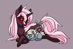 Size: 2048x1360 | Tagged: safe, artist:ameliacostanza, derpibooru import, oc, unofficial characters only, pony, unicorn, female, filly, image, jpeg, lying down, mare, prone, red sclera