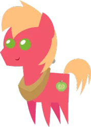 Size: 227x318 | Tagged: safe, artist:zacatron94, derpibooru import, editor:slayerbvc, big macintosh, earth pony, pony, colt, colt big macintosh, cropped, image, male, png, pointy ponies, simple background, solo, transparent background, younger