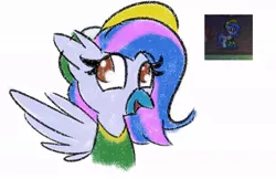 Size: 985x640 | Tagged: safe, artist:nevaylin, derpibooru import, oc, oc:ocean breeze, classical hippogriff, hippogriff, pony, pony town, baseball cap, beak, cap, clothes, hat, hippogriff oc, image, jersey, jpeg, looking away, open beak, open mouth, spread wings, wings