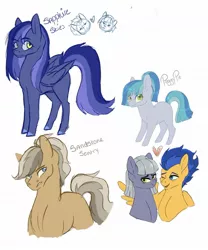 Size: 1024x1229 | Tagged: safe, artist:kittii-kat, derpibooru import, flash sentry, limestone pie, oc, family, female, image, jpeg, limesentry, male, parent:flash sentry, parent:limestone pie, shipping, straight