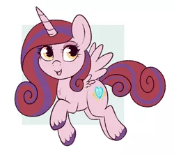 Size: 750x667 | Tagged: safe, artist:lulubell, derpibooru import, princess cadance, oc, oc:bleeding heart, chibi, image, nightmare cadance, nightmarified, png, solo