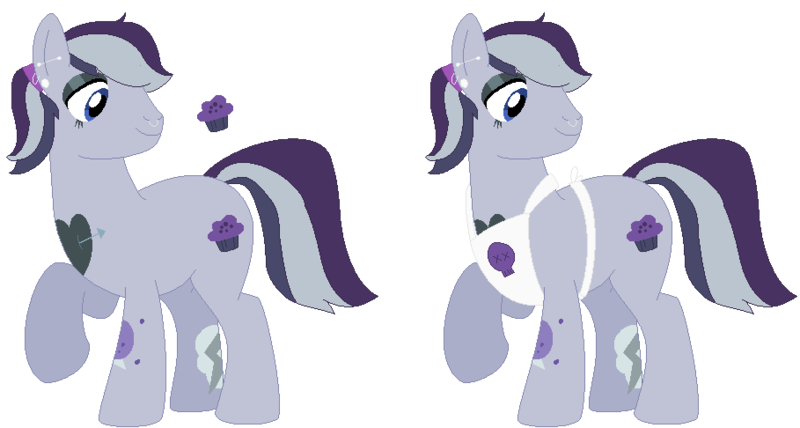 Size: 909x486 | Tagged: safe, artist:acuteexposure, artist:selenaede, artist:strawberry-spritz, derpibooru import, oc, oc:blueberry treats, unofficial characters only, earth pony, pony, icey-verse, apron, base used, clothes, ear piercing, earring, eyeshadow, heart, image, jewelry, magical gay spawn, makeup, male, multicolored hair, nose piercing, nose ring, offspring, parent:derek (pony life), parent:octavio pie, parents:derektavio, piercing, png, raised hoof, simple background, skull, solo, stallion, tattoo, transparent background