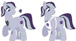 Size: 909x486 | Tagged: safe, artist:acuteexposure, artist:selenaede, artist:strawberry-spritz, derpibooru import, oc, oc:blueberry treats, unofficial characters only, earth pony, pony, icey-verse, apron, base used, clothes, ear piercing, earring, eyeshadow, heart, image, jewelry, magical gay spawn, makeup, male, multicolored hair, nose piercing, nose ring, offspring, parent:derek (pony life), parent:octavio pie, parents:derektavio, piercing, png, raised hoof, simple background, skull, solo, stallion, tattoo, transparent background