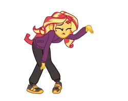 Size: 1692x1347 | Tagged: safe, artist:gmaplay, derpibooru import, sunset shimmer, equestria girls, equestria girls series, stressed in show, stressed in show: rainbow dash, spoiler:eqg series (season 2), exhausted, image, png, simple background, solo, transparent background
