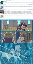 Size: 1696x3264 | Tagged: safe, artist:zeebs, derpibooru import, oc, oc:plump plum, pony, unicorn, blank flank, blind, chubby, chubby cheeks, colored, cyoa, cyoa:mage tower, female, horn, image, mare, png, story included, unicorn oc, wizards