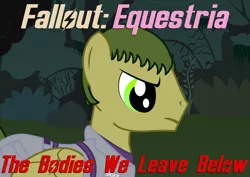 Size: 1200x850 | Tagged: safe, derpibooru import, edit, oc, oc:sky skiff, pegasus, pony, fallout equestria, clothes, cover, cover art, enclave, everfree forest, fallout, fallout equestria:the bodies we leave below, grand pegasus enclave, image, male, military, military uniform, png, smoke, stallion, uniform