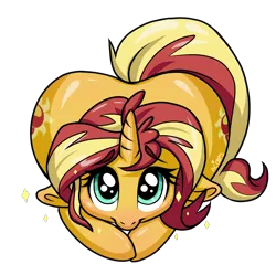 Size: 1816x1812 | Tagged: suggestive, alternate version, artist:ameliacostanza, derpibooru import, sunset shimmer, pony, unicorn, equestria girls, bunset shimmer, butt, cute, image, png, shimmerbetes, simple background, transparent background