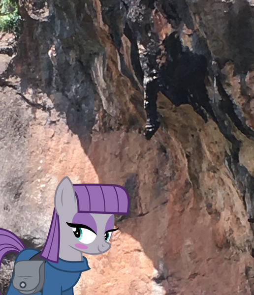 Size: 1002x1165 | Tagged: suggestive, artist:didgereethebrony, derpibooru import, maud pie, earth pony, pony, blushing, cave, image, jenolan caves, mlp in australia, phallic, png, smiling, solo, stalactite, when she smiles