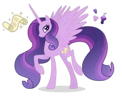 Size: 2000x1568 | Tagged: safe, artist:magicuniclaws, derpibooru import, oc, alicorn, pony, female, image, magical lesbian spawn, mare, offspring, parent:starlight glimmer, parent:twilight sparkle, parents:twistarlight, png, simple background, solo, transparent background