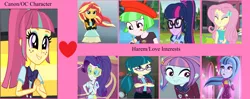 Size: 4300x1700 | Tagged: safe, derpibooru import, edit, edited screencap, screencap, fluttershy, juniper montage, rarity, sci-twi, sonata dusk, sour sweet, sunny flare, sunset shimmer, twilight sparkle, watermelody, acadeca, dance magic, equestria girls, equestria girls series, find the magic, friendship games, legend of everfree, movie magic, spring breakdown, spoiler:eqg series (season 2), spoiler:eqg specials, beret, crossed arms, female, geode of fauna, geode of shielding, hairpin, hat, image, junipersweet, lesbian, magical geodes, meme, png, shipping, sourflare, sourity, sourlight, sourmelody, sournata, sourshy, wrong aspect ratio