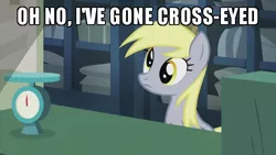 Size: 600x338 | Tagged: safe, derpibooru import, edit, edited screencap, screencap, derpy hooves, pegasus, pony, slice of life (episode), austin powers, caption, female, image, image macro, mare, meme, png, text