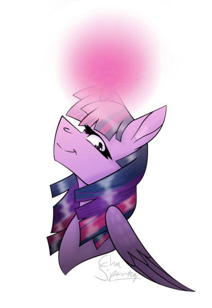 Size: 1100x1600 | Tagged: safe, artist:chu-and-sparky-127, derpibooru import, twilight sparkle, twilight sparkle (alicorn), alicorn, pony, bust, female, glowing horn, horn, image, mare, png, signature, simple background, smiling, solo, transparent background