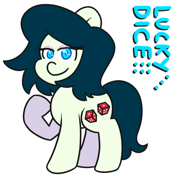 Size: 2000x2000 | Tagged: safe, artist:threetwotwo32232, derpibooru import, oc, oc:lucky dice, unofficial characters only, earth pony, pony, female, image, mare, png, simple background, solo, transparent background