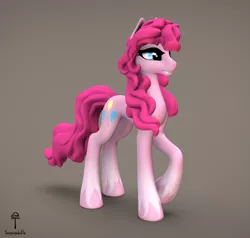 Size: 1515x1440 | Tagged: safe, artist:teonanakatle, derpibooru import, pinkie pie, pony, 3d, image, png, solo