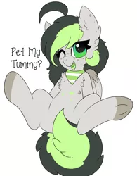 Size: 2907x3733 | Tagged: safe, artist:pegamutt, derpibooru import, oc, oc:bree, oc:bree jetpaw, pegasus, clothes, colored tongue, cowlick, curly tail, fangs, fluffy, freckles, image, jpeg, looking at you, open mouth, pegamutt, scarf, solo, spots, text