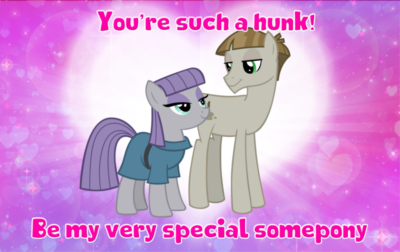 Size: 4600x2900 | Tagged: safe, artist:andoanimalia, derpibooru import, maud pie, mudbriar, earth pony, pony, female, hearts and hooves day, image, male, mare, maudbriar, png, shipping, stallion, straight, you got the hunk part right