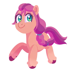 Size: 542x567 | Tagged: safe, artist:shootingstarthepony, derpibooru import, sunny starscout, earth pony, pony, braid, female, g5, image, looking at you, mare, png, simple background, smiling, solo, transparent background, unshorn fetlocks