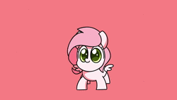 Size: 1920x1080 | Tagged: safe, artist:sugar morning, derpibooru import, oc, oc:sugar morning, unofficial characters only, pegasus, pony, abba, animated, chibi, cute, dancing, dancing queen, female, floppy ears, frame by frame, image, mare, ocbetes, simple background, spread wings, sweet dreams fuel, webm, wings