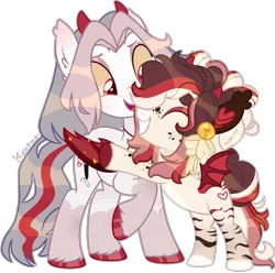 Size: 3200x3170 | Tagged: safe, artist:kurosawakuro, derpibooru import, oc, oc:rowan, unofficial characters only, bat pony, pony, female, filly, hug, image, mare, png, simple background, transparent background