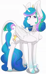 Size: 1280x2045 | Tagged: safe, artist:daniefox, derpibooru import, princess celestia, pony, alternate cutie mark, image, jpeg, simple background, solo, white background