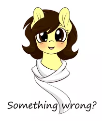 Size: 1300x1540 | Tagged: safe, artist:whitehershey, derpibooru import, oc, oc:white hershey, unofficial characters only, pony, blushing, bust, cute, female, image, png, simple background, solo, white background
