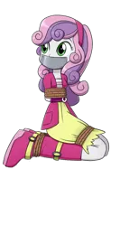 Size: 1399x2633 | Tagged: safe, artist:nivek15, derpibooru import, edit, sweetie belle, equestria girls, background removed, bondage, bound and gagged, gag, image, kidnapped, png, rope, rope bondage, simple background, solo, tape, tape gag, tied up, transparent background